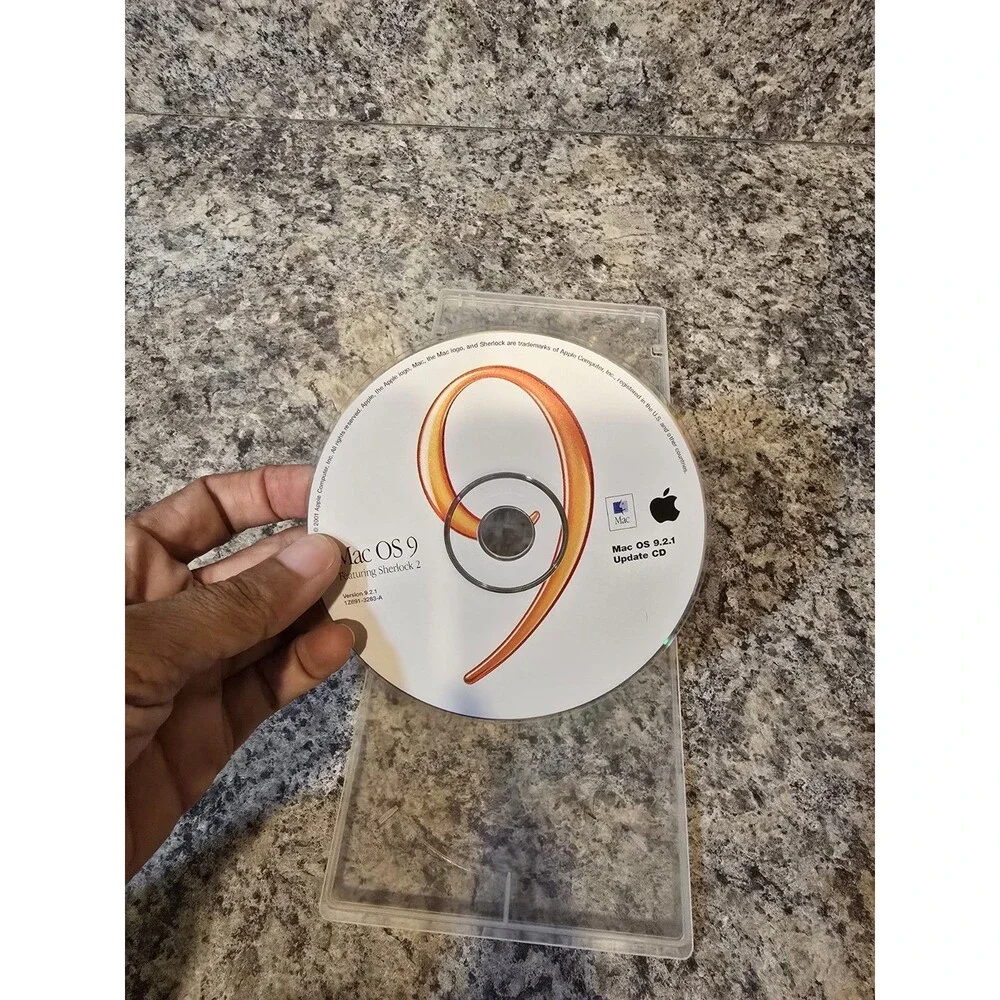 Vintage Apple Mac OS 9.2.1 Update CD Sherlock 2 691-3283-a Software